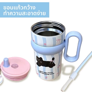 แก้วน้ำ แก้วเก็บอุณหภูมิ ายการ์ตูนน่ ารักน่ารักรูปร่างดีไซน์ทันสมัยลวดลายน่ารักสีสันสดใสระดับ 540ml