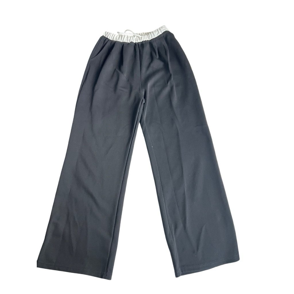 (used)แบรนด์23begins-SWEATPANTS กางเกงวอร์ม ผ้าพรีเมียม BLACK(M)