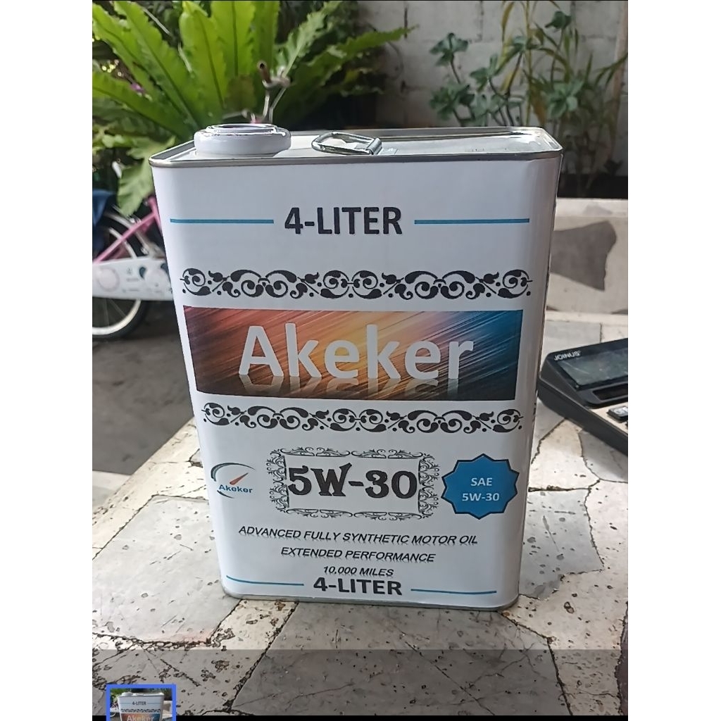Motor Oil Akeker Advanced Fully Synthetic 5W-30  5W30 SN 4L น้ํามันเครื่อง