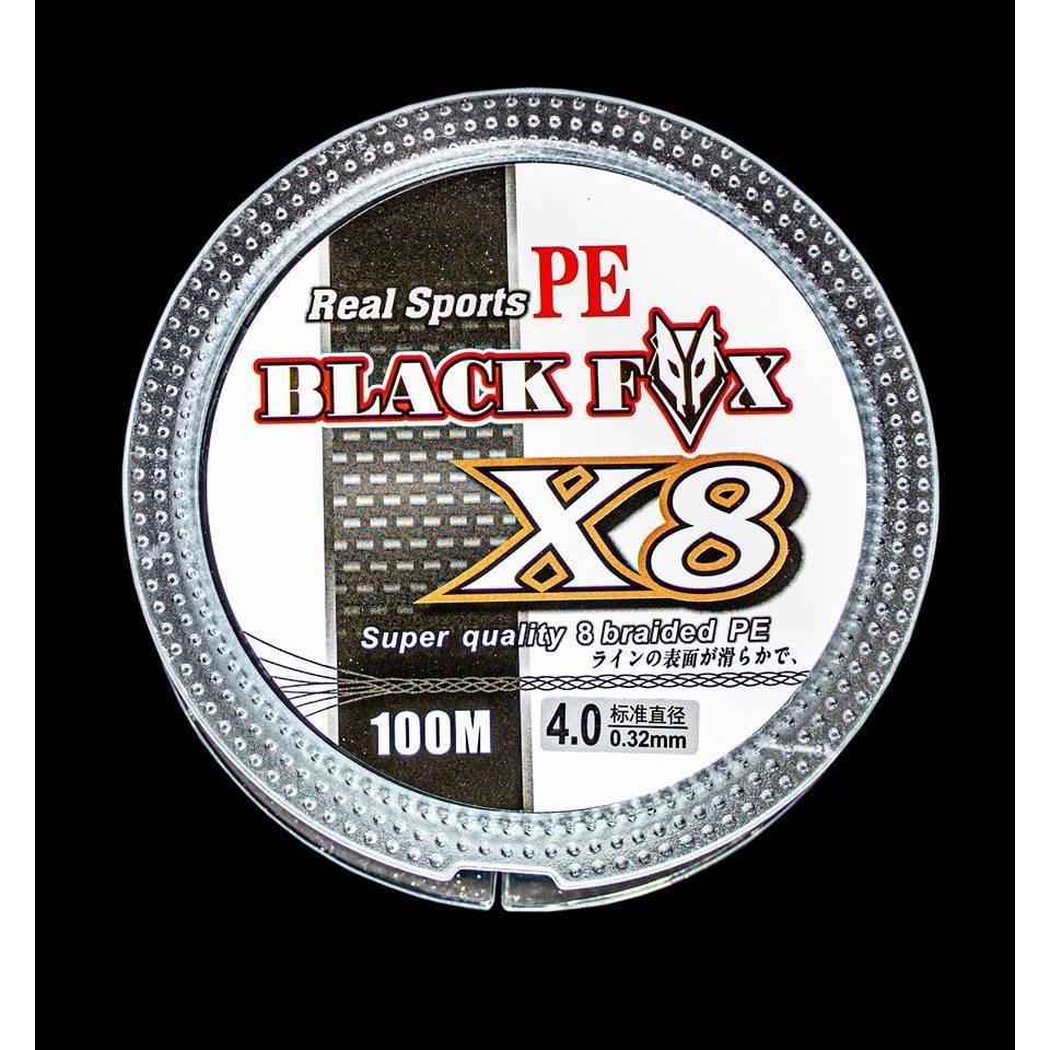 PE BLACK FOX Real Sports X8 สายเล็กมากทนต่อการขีดข่วนได้ดี  รับงานหนักๆได้สบาย