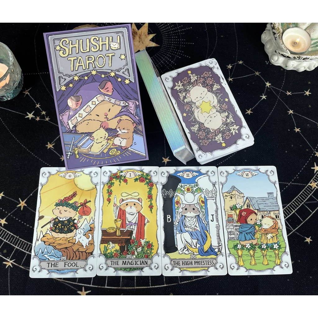 [ พรีออเดอร์ ] 🐹 Shu Shu Tarot shushu tarot ไพ่ทาโรต์แท้ ไพ่ทาโร่ต์ ไพ่ยิปซีแท้ ไพ่แฮมสเตอร์ น่ารัก🍓😍