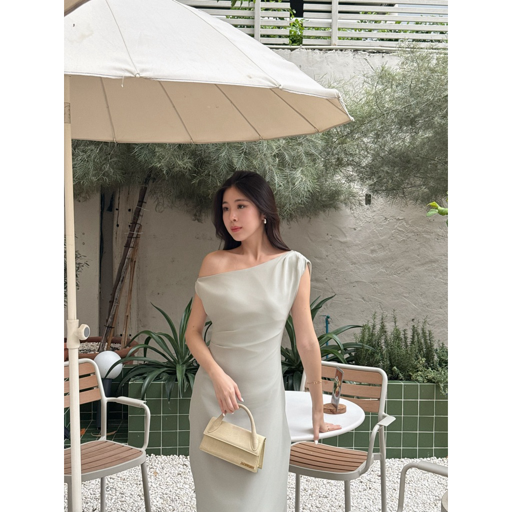 Ralin Elysia dress เดรสชีฟองปาดไหล่