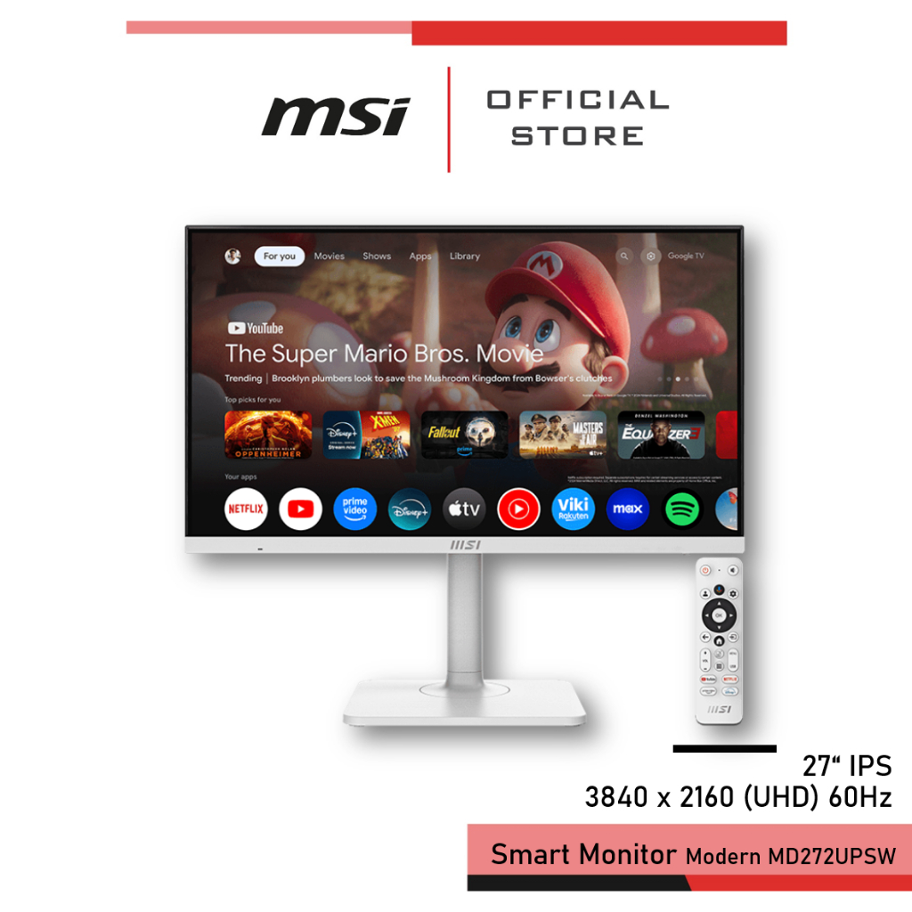 MSI Modern MD272UPSW Smart Monitors 3840 x 2160 (UHD) จอสมาร์ทมอนิเตอร์ 27นิ้ว