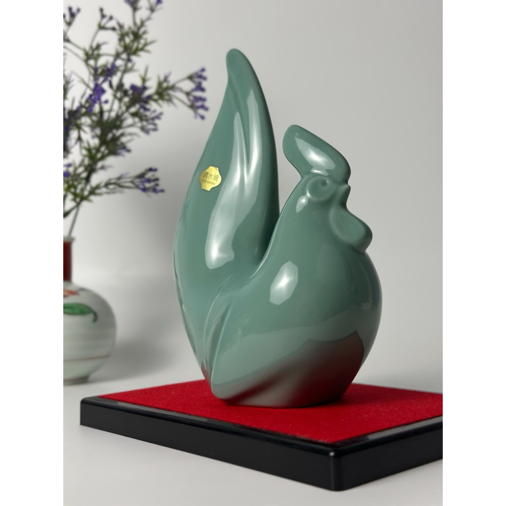 รูปปั้นดินเผา “ไก่” งานฝีมือ Kyoto-Kiyomizu