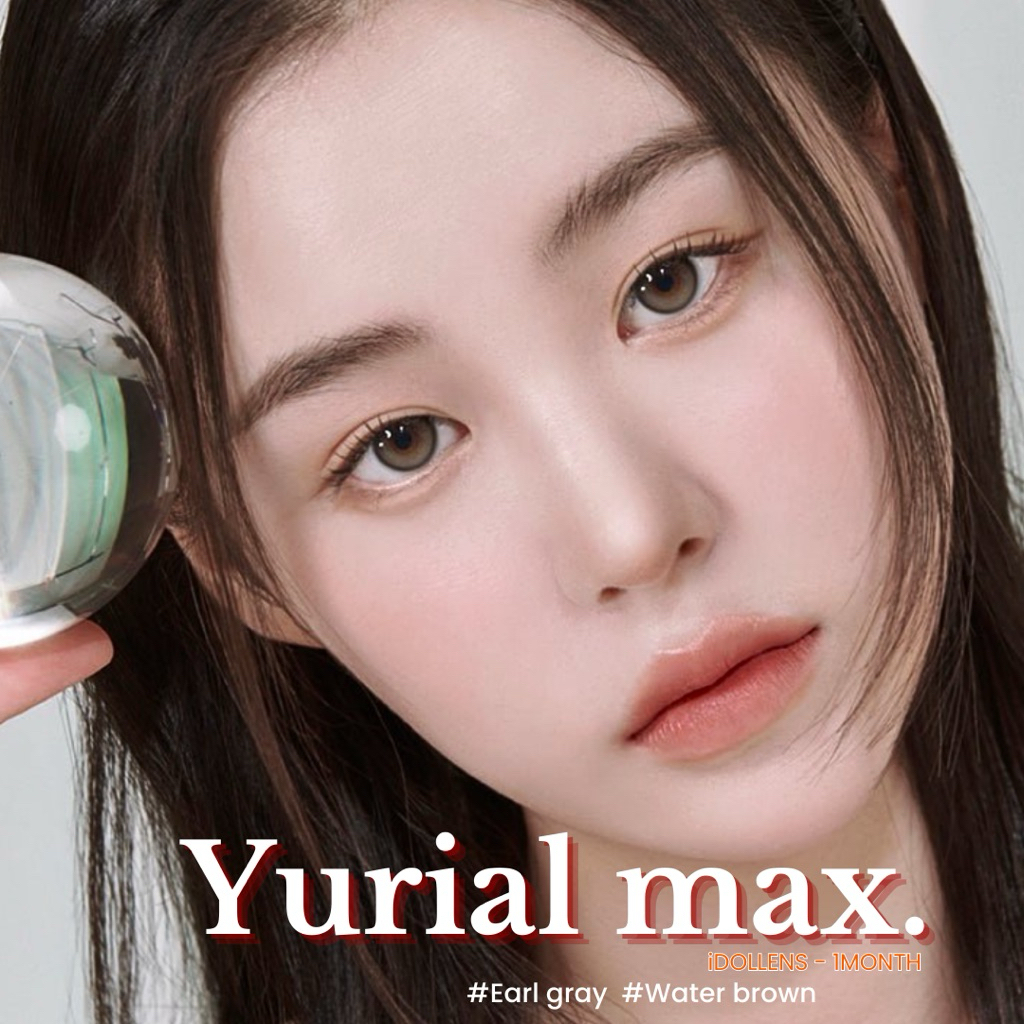 🌙🫧เก็บโค้ดลดเพิ่ม (รายเดือน) idollens - yurial max ตาลูกแก้ว คอนแทคเลนส์เกาหลี มีสายตาปกติ/ค่าสายตา