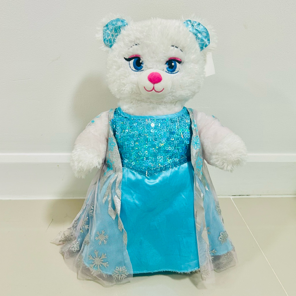 ตุ๊กตาหมี Build A Bear Elsa Frozen❄️พร้อมชุด👗
