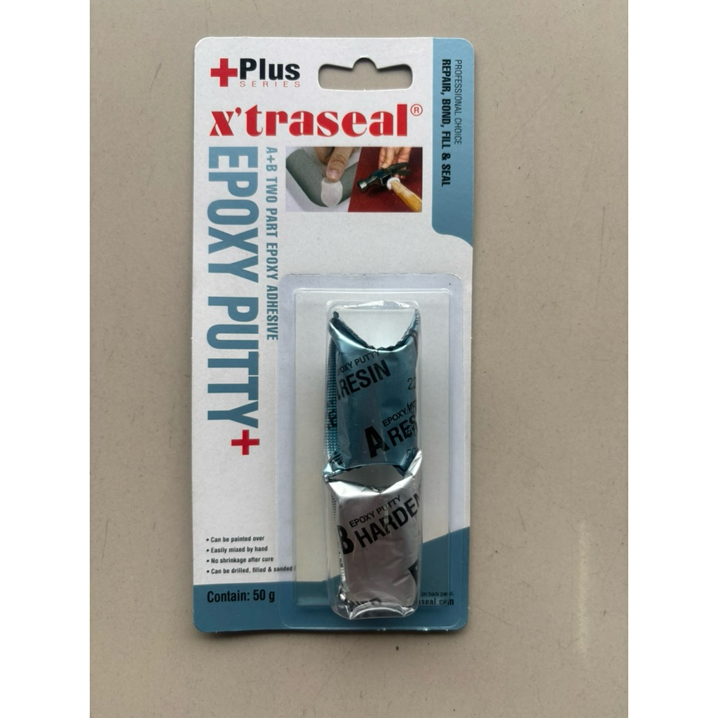 XTRASEAL Epoxy Putty AB อีพ๊อกซี่ กาวมหาอุด ชนิดดินน้ำมัน กาวอุดรอยรั่ว กันน้ำมัน อุดรูรั่วหม้อน้ำ(x