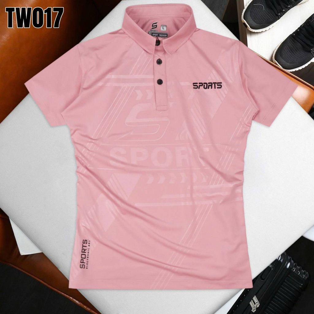 ใหม่! เสื้อกีฬาสปอร์ตคอปกเข้ารูป ผู้หญิง SPORTS เสื้อบอล มีครบไซส์ผ้านิ่มใส่สบายใส่ออกกำลังกาย ระบายความร้อนได้ดี