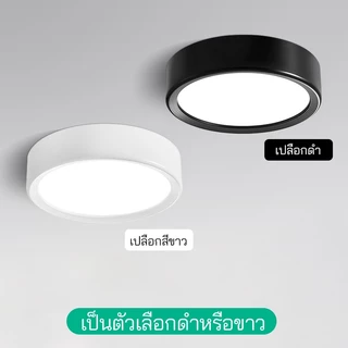 สามสี / สีเดียวรอบดาวน์ไลท์ LED พื้นผิวติดตั้งไฟดาวน์ไลท์ห้องนั่งเล่นใหม่ป้องกันแสงสะท้อน Slim Downlight โคมไฟเพดานทางเด