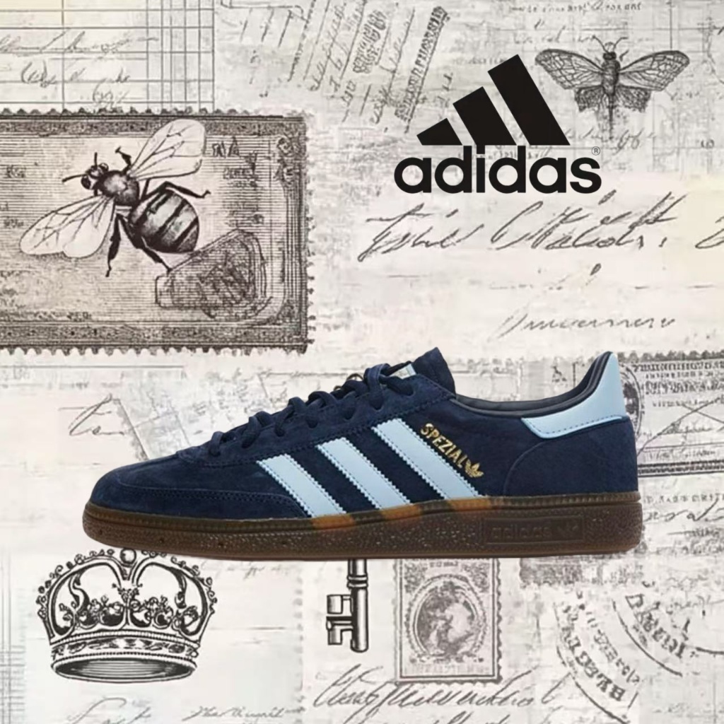 🎉（ของแท้ 100 %）adidas originals Samba OG gazelle spezial BD7633 สีน้ำเงิน