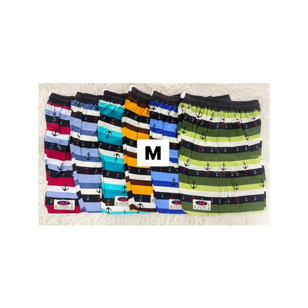 กางเกง JJ Thailand ไซส์ M ขนาอดเอว 24-38 ยาว 17 รอบขา 26 นิ้ว (เหนือเข่า) มายกแพ็คได้ครบเซ็ต 6ตัว