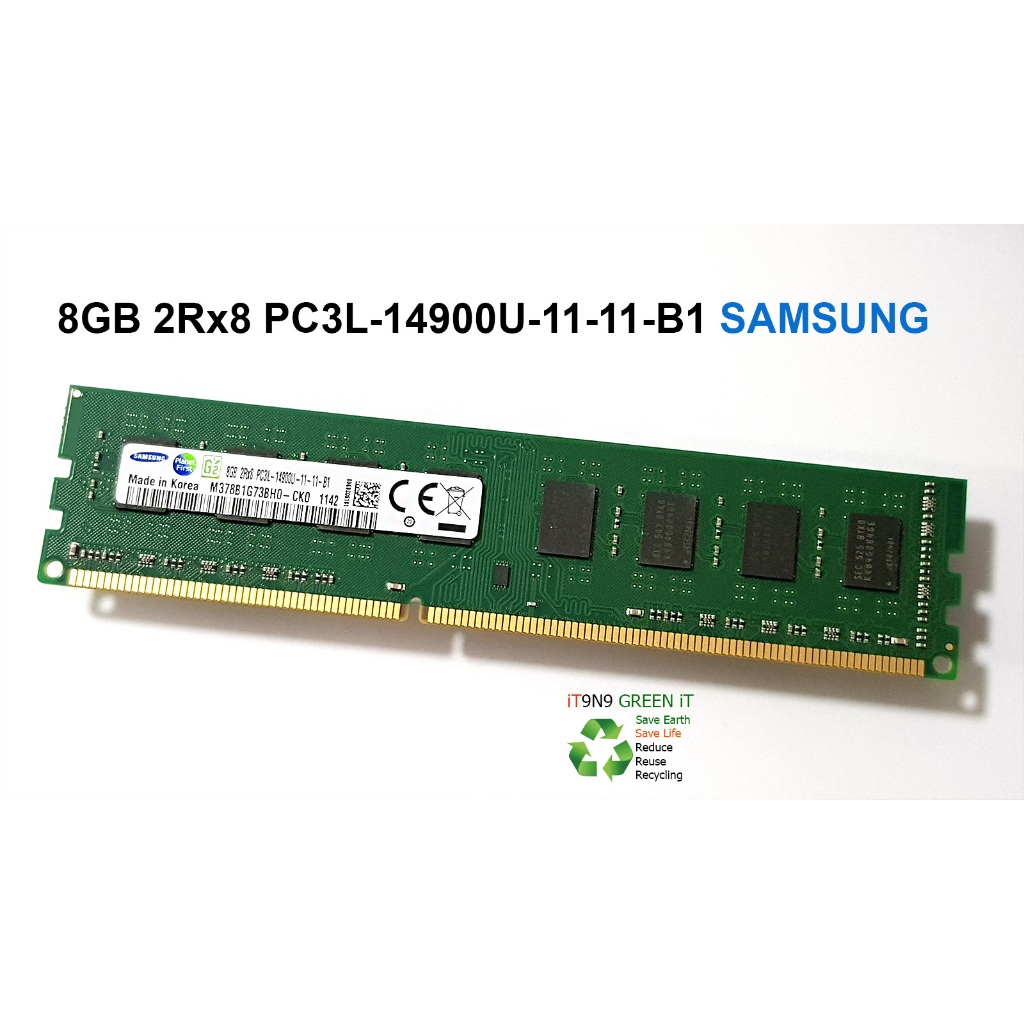 แรม 8GB 2Rx8 PC3L-14900U-11-11-B1 SAMSUNG ใช้ได้กับคอม PC Desktop อื่นๆ
