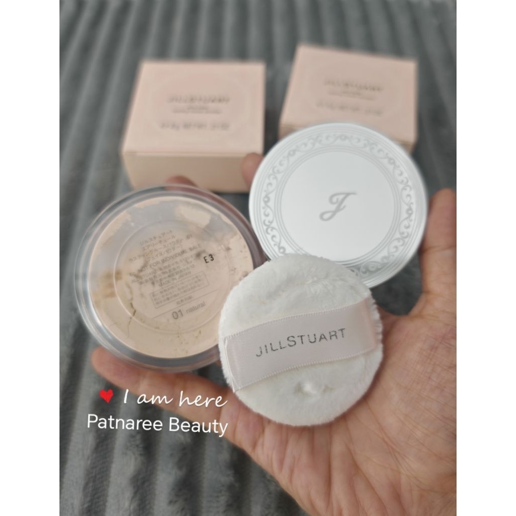 แป้งฝุ่น​ ป้ายไทย💯 JILL STUART​ Airy Tulle Lasting Loose Powder สี01 ขนาดมินิ 6กรัม มีพัฟ