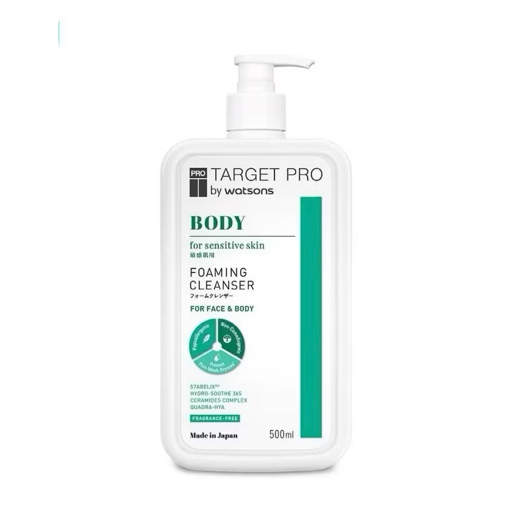 [ของแท้ ส่งไว] Target Pro by Watsons ทาร์เกท โปร บาย วัตสัน บอดี้ โฟมมิ่ง คลีนเซอร์ 500 มล.