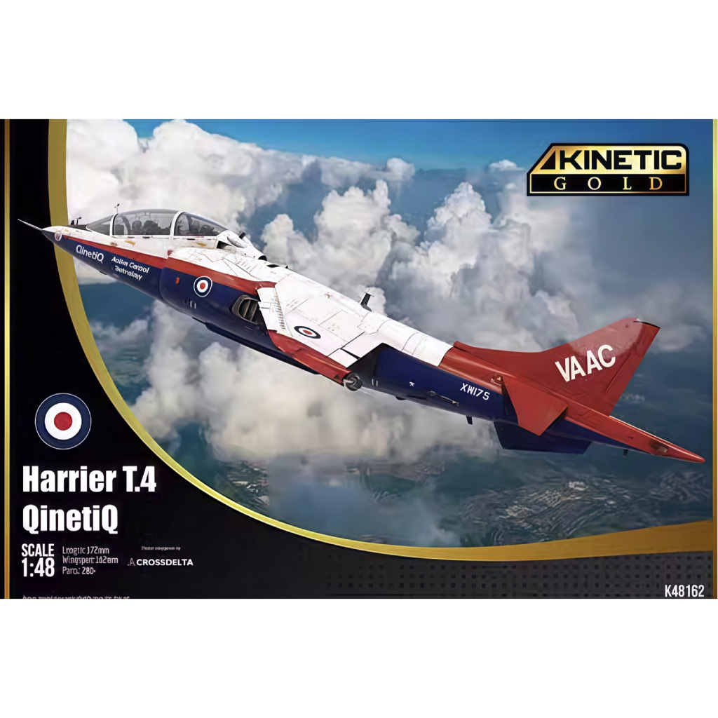 โมเดลเครื่องบินรบ Kinetic Model 1/48 KI-K48162 1/48 Harrier T.4 QinetiQ