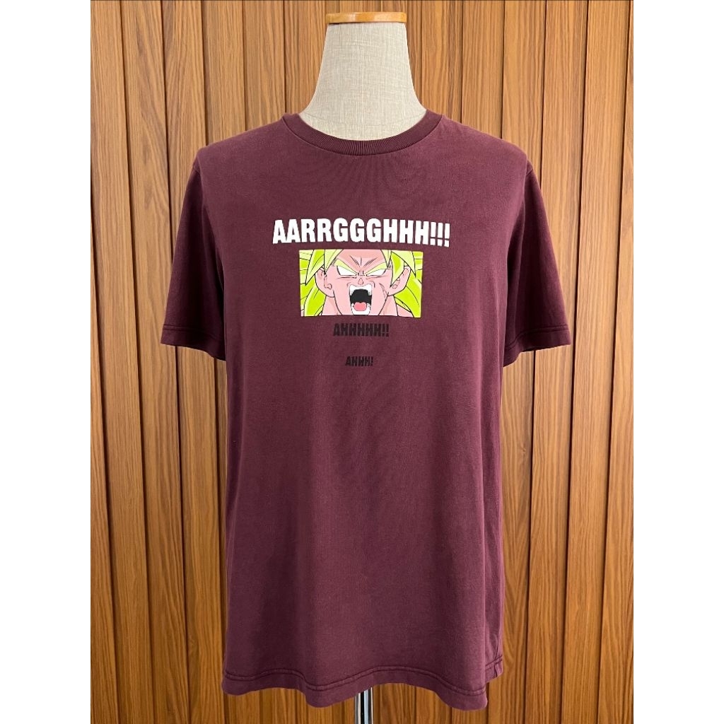 เสื้อยืด แขนสั้น Uniqlo Dragon ball Super Broly เสื้อการ์ตูนญี่ปุ่น ปี 2018 มือสอง