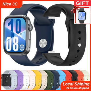 (สินค้าพร้อมส่ง) สายซิลิโคนนิ่ม+ฟิล์ม สำหรับ Huawei Watch Fit 4/3 สายสำหรับอุปกรณ์เสริม Huawei Watch Fit 4 Pro