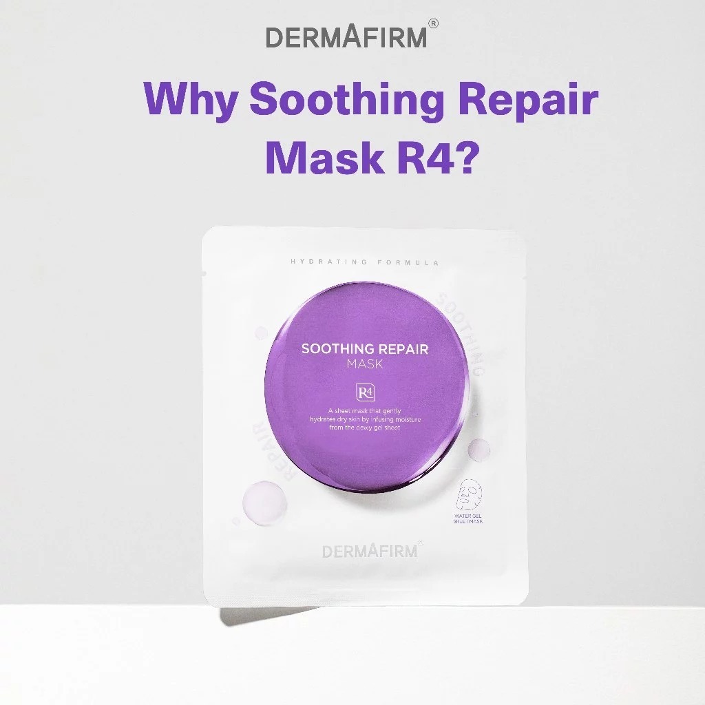 DERMAFIRM - Soothing Repair Mask R4 (30Ml X 5Pcs) (150ml.) เดอร์มาเฟิร์ม ซูทธิ่ง รีแพร์มาส์ก อาร์4 30 มล. (5 แผ่น) - รูปที่ 2