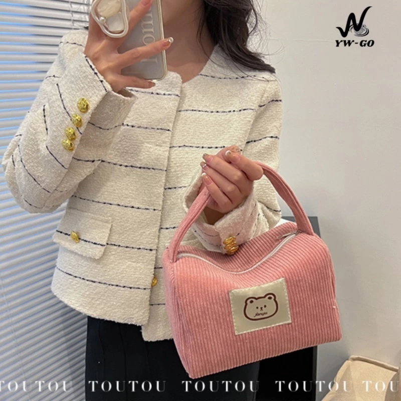 6สี กระเป๋าถือ Cosmetic bag น่ารัก สไตล์เกาหลี สำหรับผู้หญิง กระเป๋าเครื่องสำอาง G3530
