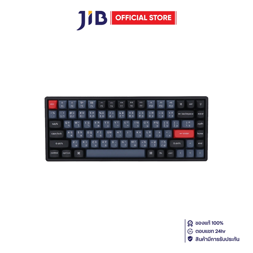 WIRELESS KEYBOARD (คีย์บอร์ดไร้สาย) KEYCHRON K2 PRO (QMK/VIA) (BLACK) (KEYCHRON K PRO BROWN SWITCH R