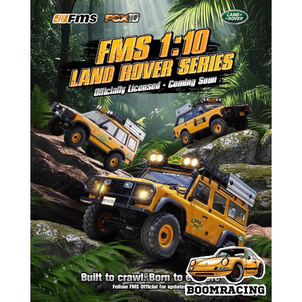 FMS 1:10 FCX10 Land Rover Camel Trophy Edition RS By Boomracing ของแท้ 100% จัดส่งจากไทย