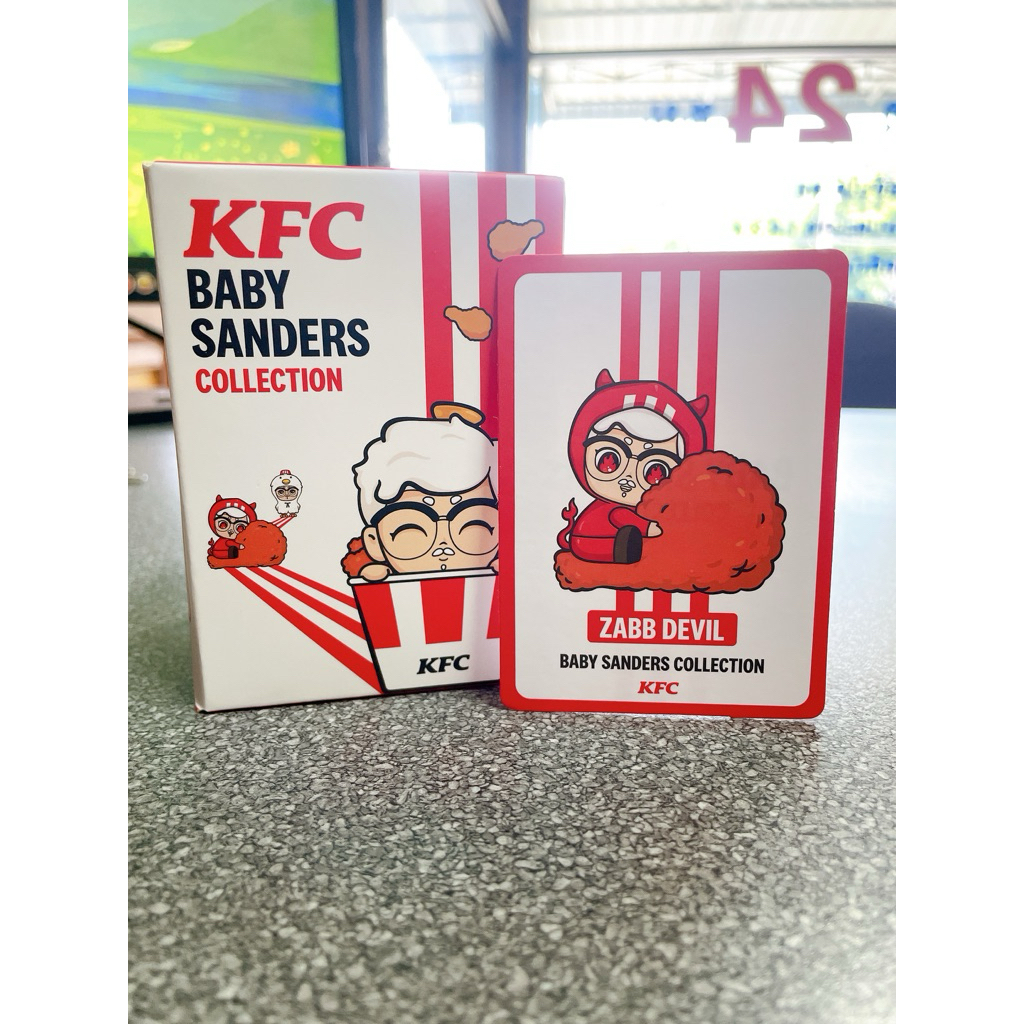 🍗พร้อมส่ง🍗 KFC Baby Sanders ZABB DEVIL เช็กการ์ด ไม่ฉีกซอง