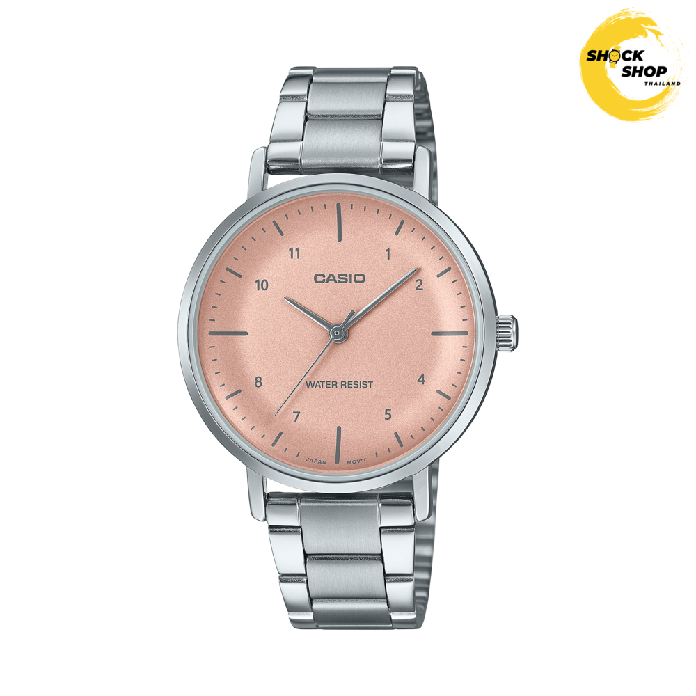 CASIO นาฬิกาผู้หญิง รุ่น LTP-VT03D วัสดุสเตนเลสสตีล กันน้ำ คาสิโอ