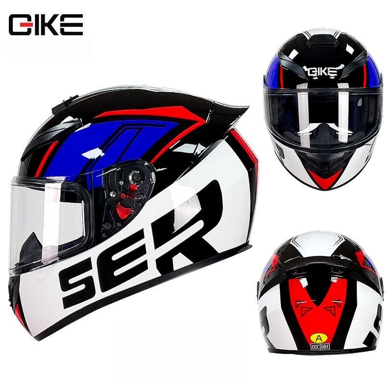 Qike motorcycle helmet Men's and women's national standard series safety helmet, winter all-season u