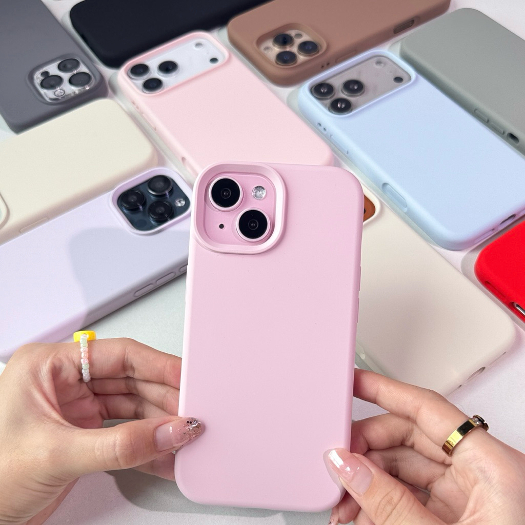 [i17] พร้อมส่ง 16โทนสี🍦🎀 E9S194 เคสพรีเมี่ยมซิลิโคนสีพื้น S2 (1) เคสซิลิโคนเนื้อหนาเกรดดี เคสไอไฟน For iphone16Plus,16pm
