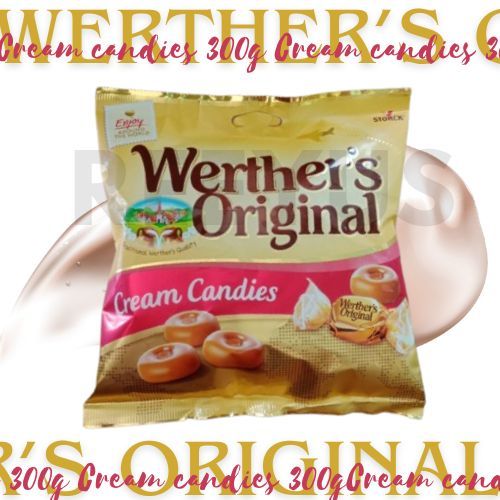 Werther's Original Cream Candies 300g มีประมาณ 53 ชิ้น สินค้าจากเยอรมัน Exp.17/09/26