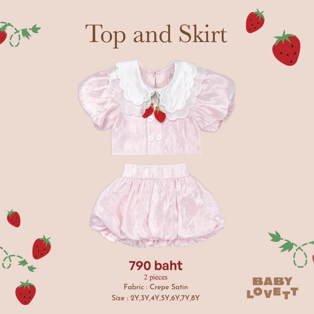 01 Sweet Berry - Top and Skirt