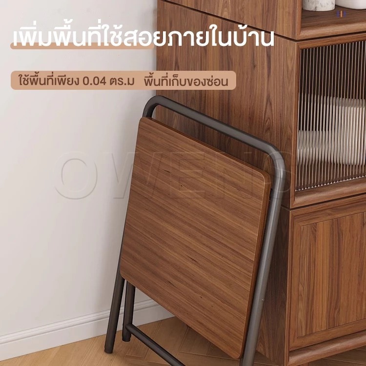 G&O โต๊ะพับได้ โต๊ะทำงาน ท่อเหล็กหนา 80/60CMไม่ต้องติดตั้ง ห้องนอนบ้าน ห้องนั่งเล่น Folding Table - รูปที่ 3