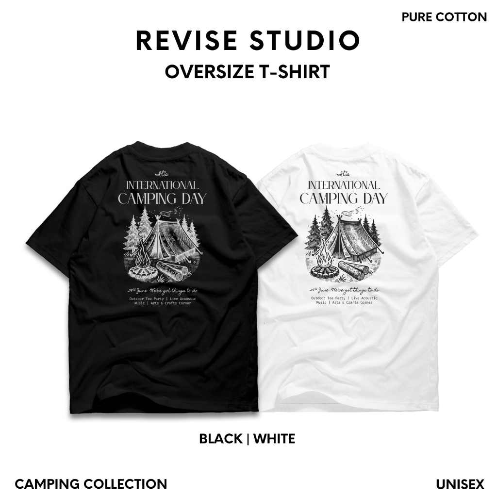REVISE - เสื้อ Oversize Camping Collection ลาย 29 June