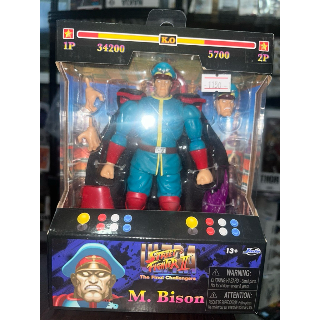 Jada Toys Street Fighter II: The Final Challengers - M.Bison Player 2 1/12th Scale Action Figure