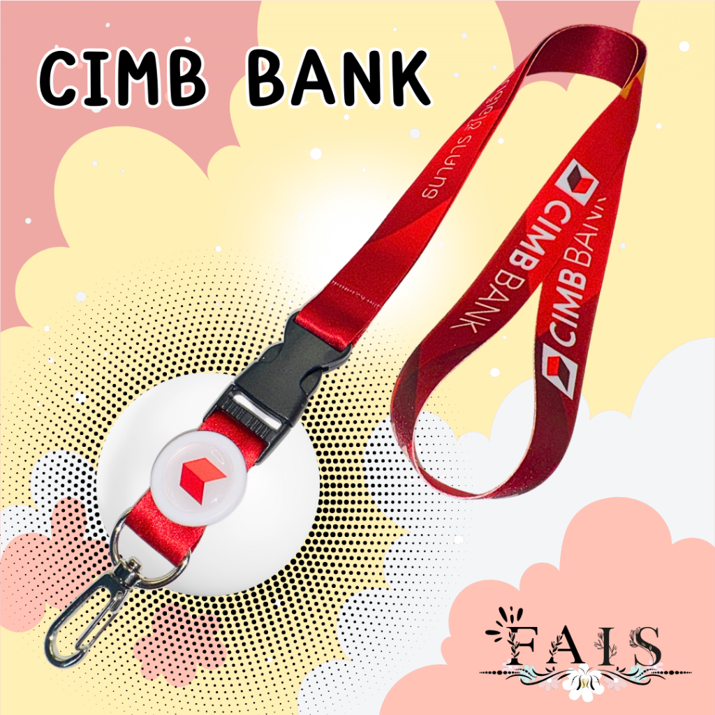 สายคล้องคอ สายคล้องบัตร สายคล้อง cimb bank 1 เส้น