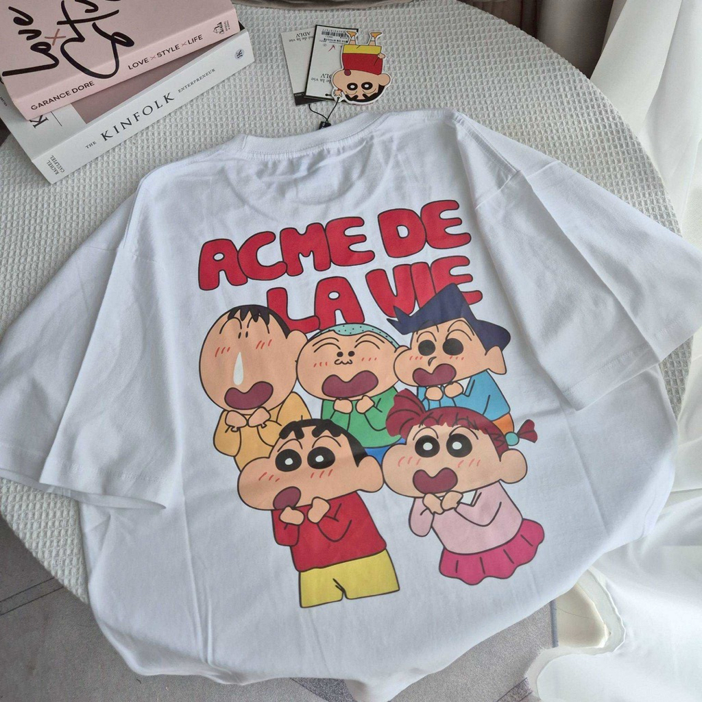 พร้อมส่ง ADLV x Fuzzy Rabbit Shinchan Short Sleeve T-Shirt