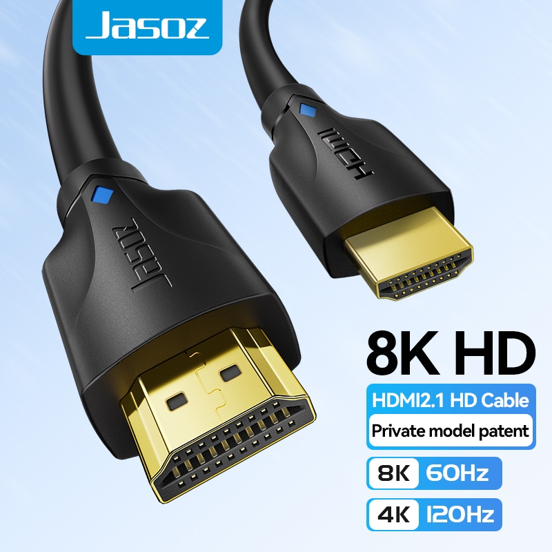 ⚡ส่งจาก กทม⚡Jasoz สาย HDMI 2.1 Cable 8K/60Hz 4K/240hz 48Gbps  สําหรับ PC TV Switch ยาว 0.5m-10m