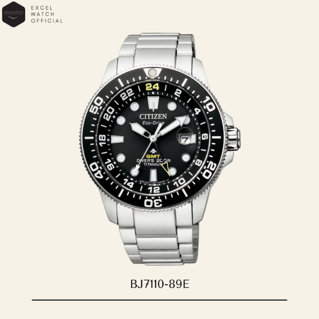 [ Excel Watch ] นาฬิกาซิติเซน CITIZEN Promaster Marine GMT รุ่น BJ7110-89E Eco-Drive 200M (ระบบโซลาร