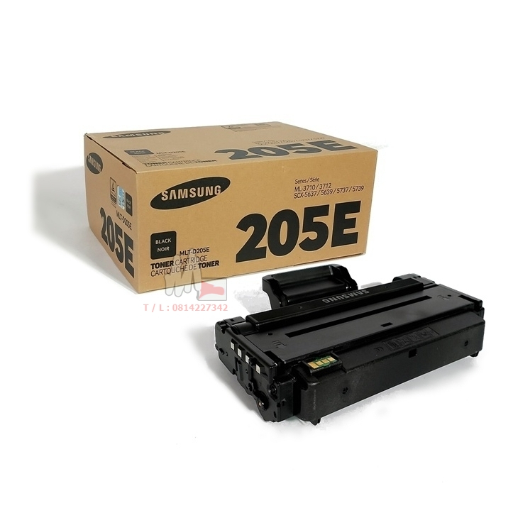 Samsung MLT-D205E (10k) ตลับหมึกโทนเนอร์แท้ เครื่องรุ่น ML-3710D, ML-3712D, ML-3710ND, ML-3712ND, SC