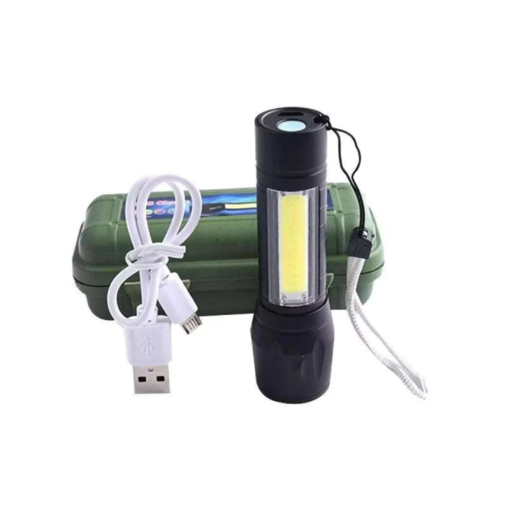 ไฟฉายแรงสูง 511 USB ปรับโหมดได้ มีไฟข้าง ซูม 4 เท่า thumbnail 4