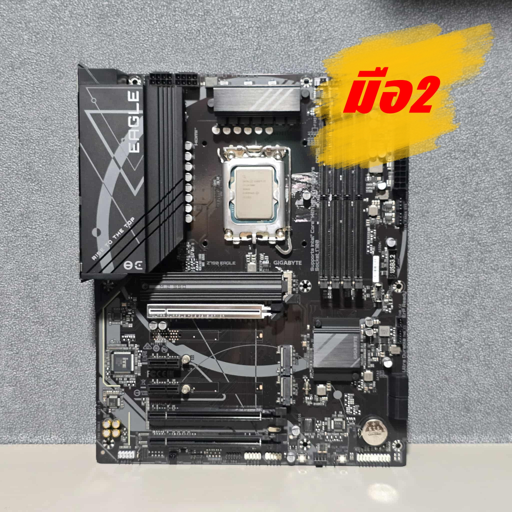 CPU INTEL CORE I7 14700K 20C/28T +GIGABYTE Z790 EAGLE (REV. 1.0) (DDR5) (LGA 1700) (ATX) มือ2 (ไม่มี