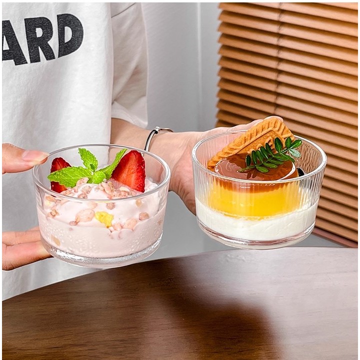 ถ้วยไอศกรีม ถ้วยโยเกิร์ตผลไม้ ขนาด 200 มล ถ้วยอาหารเช้า ถ้วยขนมหวาน
