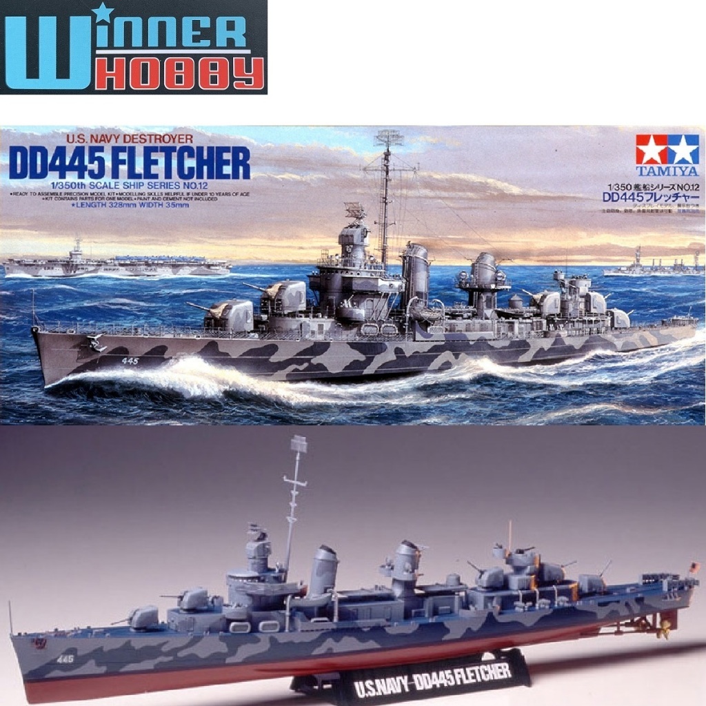Tamiya 78012 US Navy Destroyer DD445 Fletcher 1/350