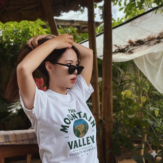 Vintage Factory เสื้อยืด THE MOUNTAIN - ผ้า Cotton100% (พร้อมส่ง)