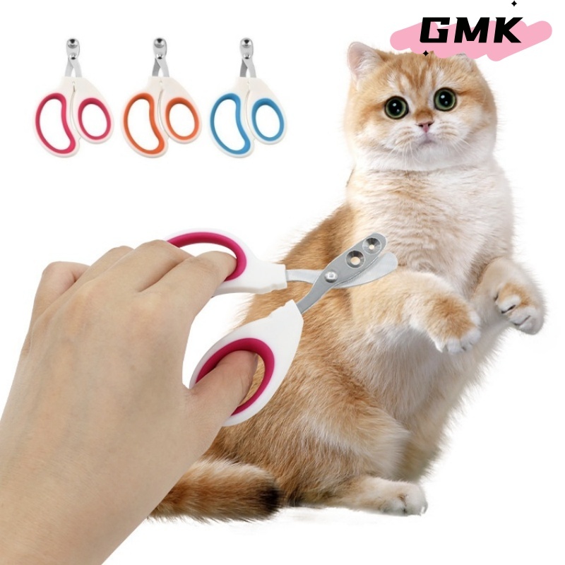 กรรไกรตัดเล็บแมว กรรไกรตัดเล็บสัตว์ ทรงกลม ป้องกันการตัดไปที่เส้นเลือดของแมว สุนัข แมว CW24