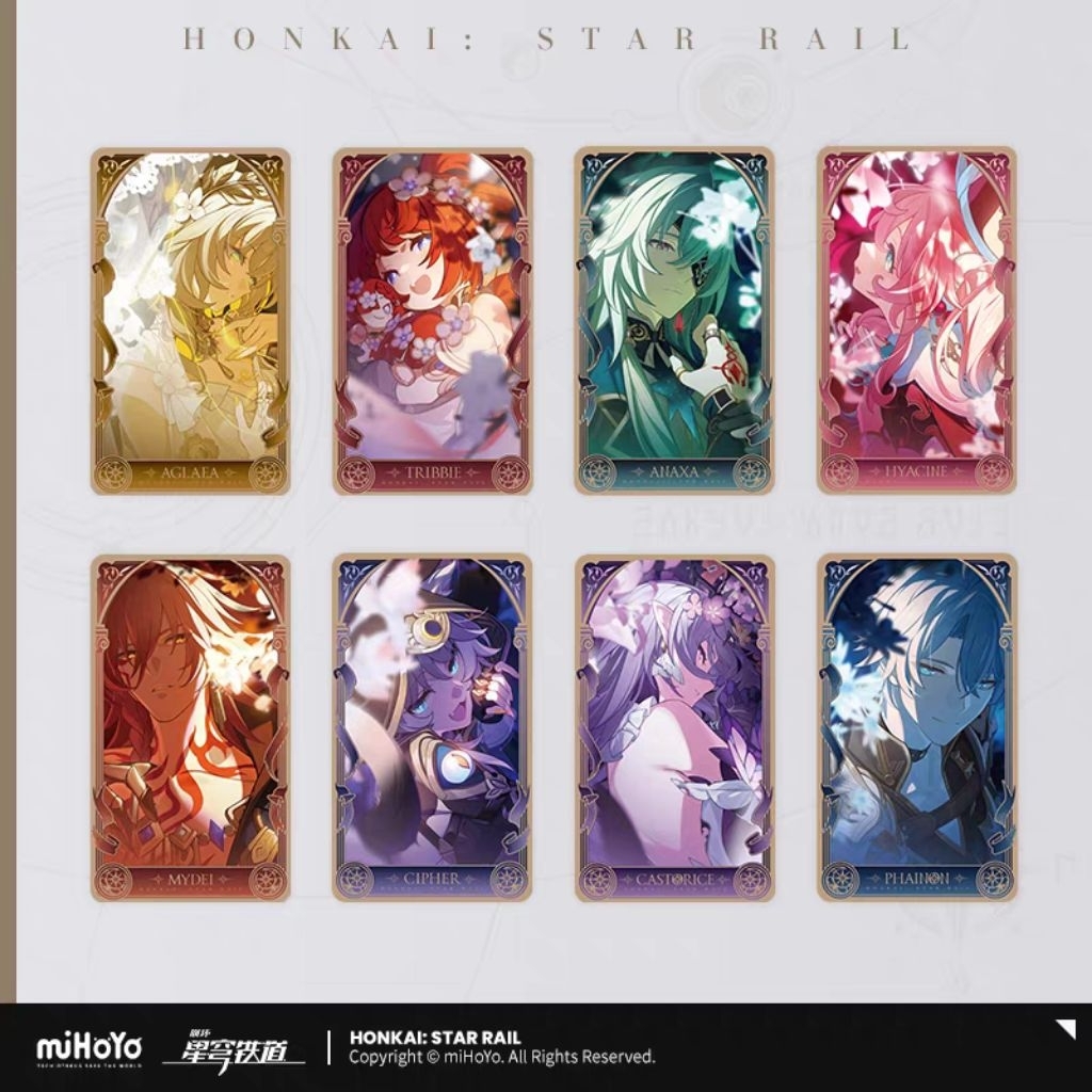 [พร้อมส่ง/แท้ 100%💯] Honkai Star Rail ใบเลเซอร์ตัวละครดาว Amphoreus