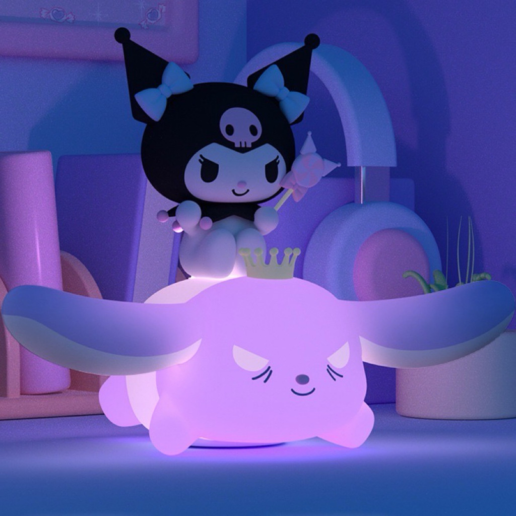 ร้าน🇹🇭 พร้อมส่ง✨ โคมไฟ ลิขสิทธิ์แท้ - Sanrio - Kuromi & Baku / Cinnamoroll Angel Night Light  Series LED Lamp by Emie