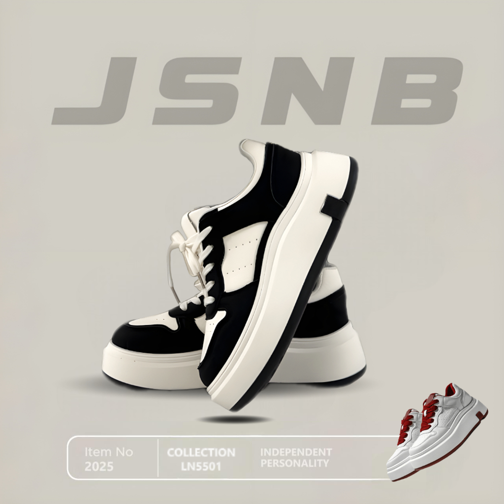 JSNB ส่งฟรี รองเท้าผ้าใบแฟชั่น พร้อมส่ง รองเท้าผ้าใบผู้หญิง ผ้าใบเสริมส้น พื้นหนานุ่ม น้ำหนักเบา [LN