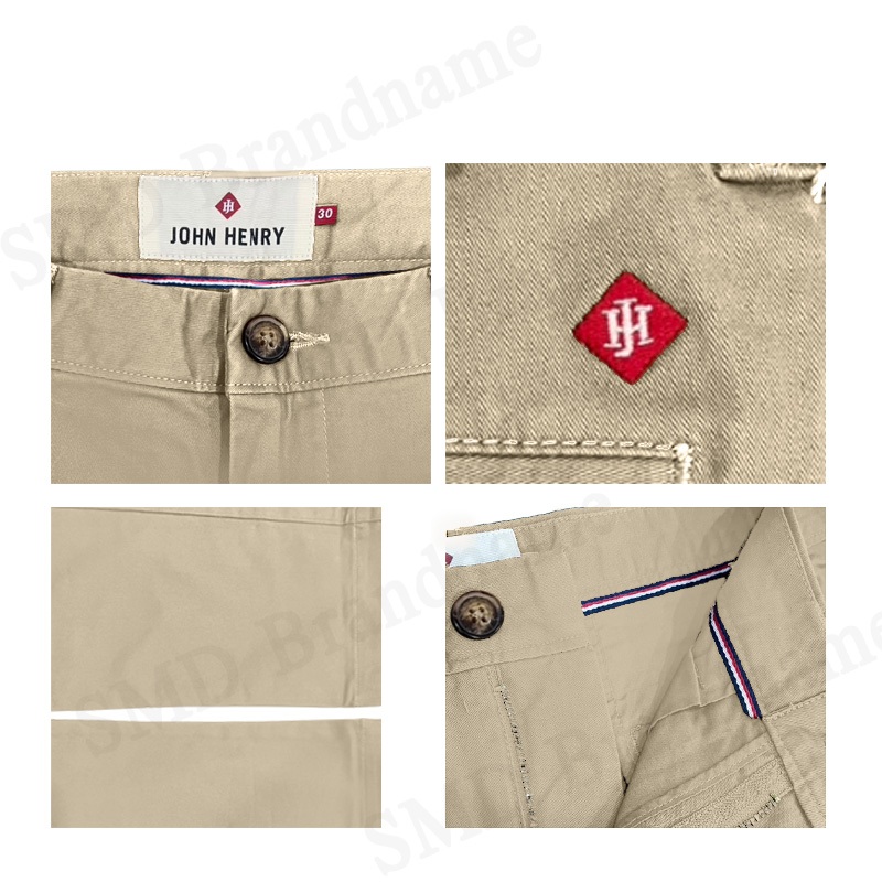 John Henry กางเกงขายาว รุ่น Men’s Slim Fit Pants (Beige) Code: JH F324MPTSM57
