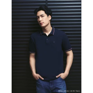 MeMo™ | Polo | เสื้อโปโลเมโม่ Original ปกริ้ว ปักโลโก้ (New Iconic) ผ้า Pique นุ่ม ทรงสวย ใส่สบาย
